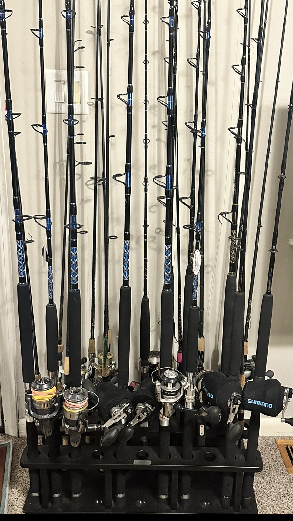 My Reel Rack - Big Game Rod Racks for Curved Rods and Deep Drop Rods