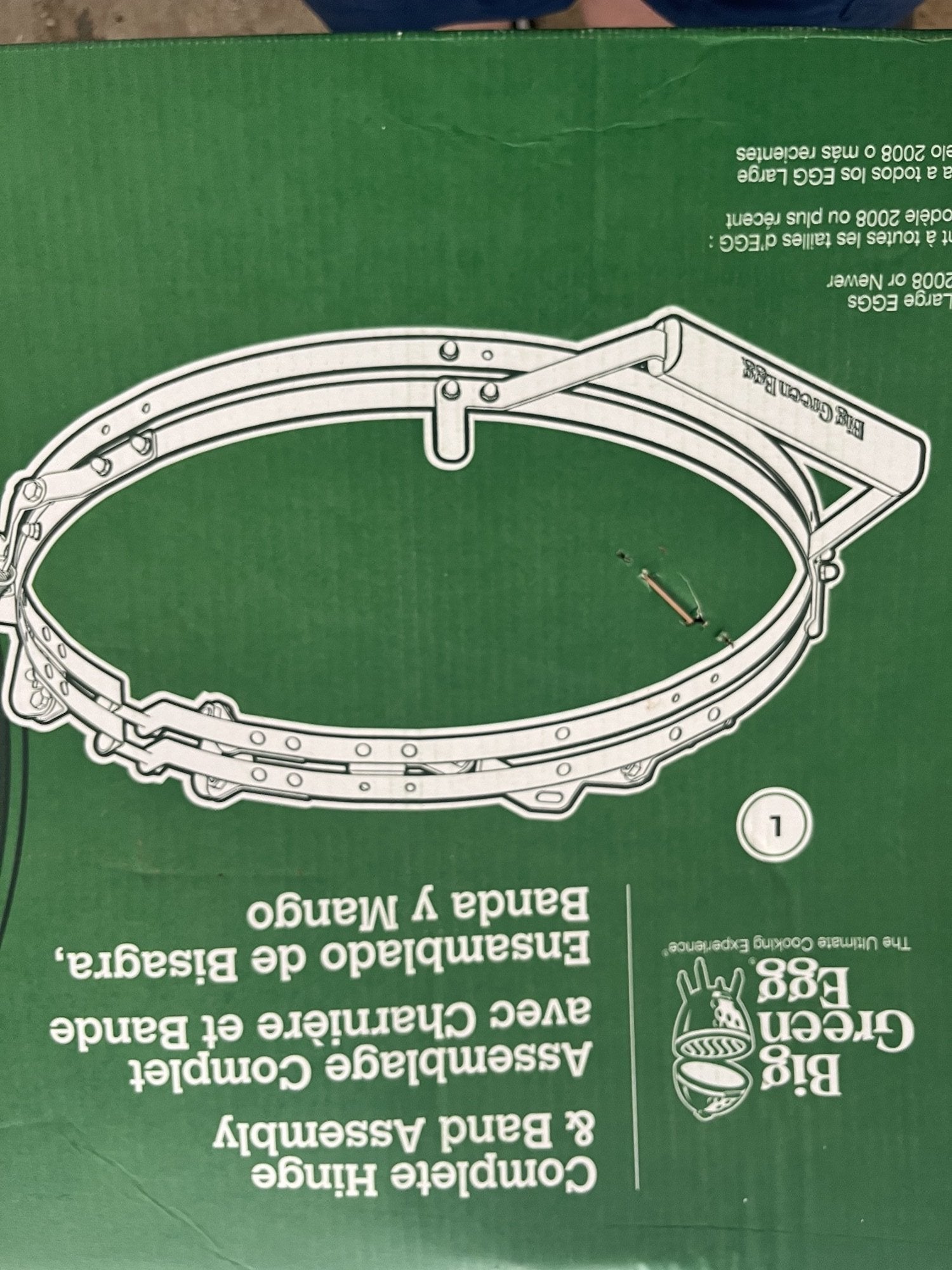 Brand new band hinge assembly Large Big Green Egg Pensacola Fishing Forum